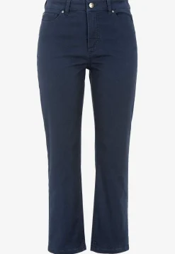 Ankelbukser|Lige Bukser- Lidt slankeree ankeljeans Marine