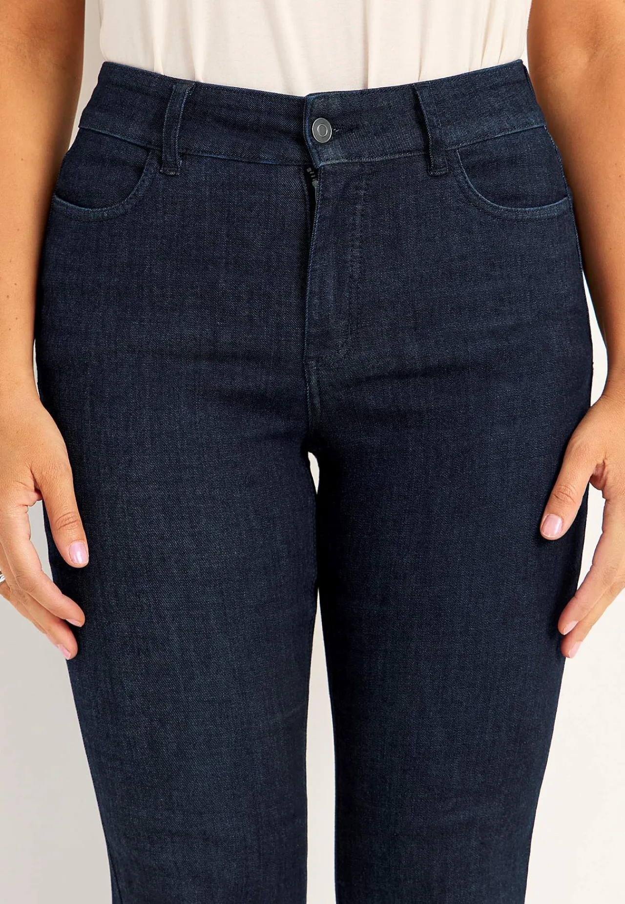 Lige Bukser|Høj Talje-Cellbes of Sweden Lige jeans i denim med superstræk Sara | Cellbes
