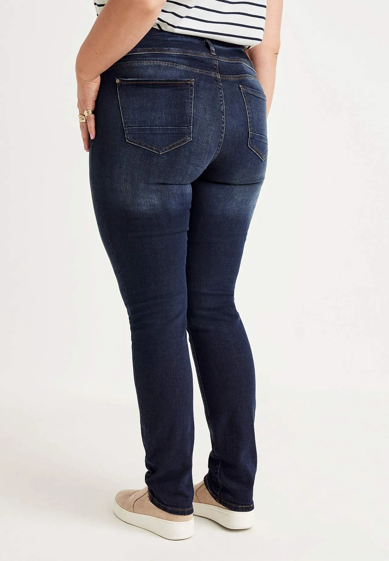 Høj Talje|Flere Længder-Cellbes of Sweden Lige jeans med høj talje Blå denim