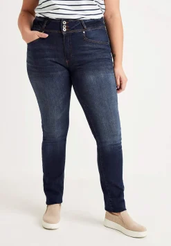 Høj Talje|Flere Længder-Cellbes of Sweden Lige jeans med høj talje Blå denim