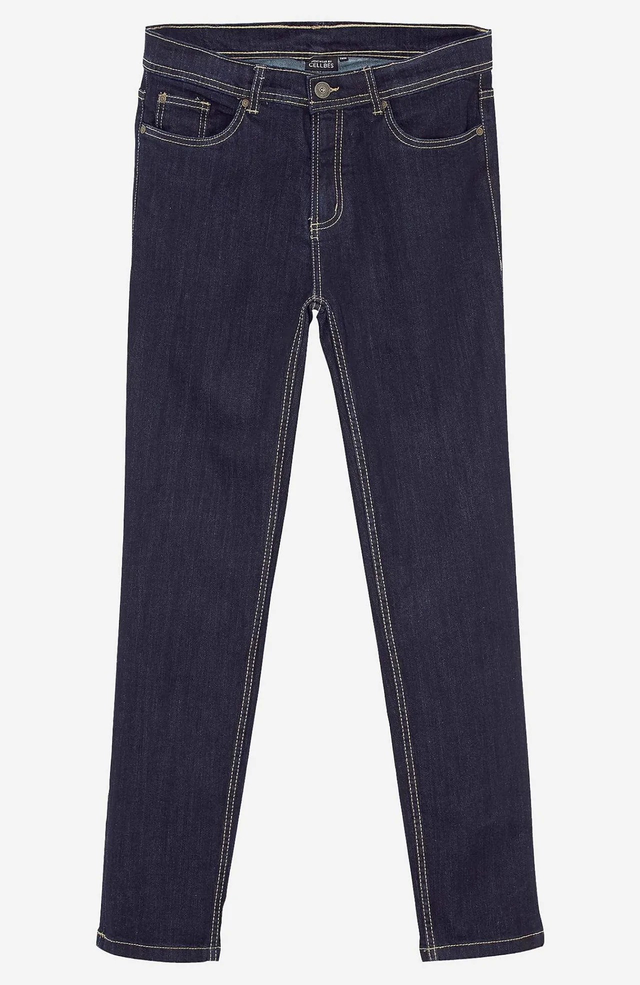 Regular Fit- Lige jeans med stræk Blå