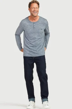 Regular Fit- Lige jeans med stræk Blå