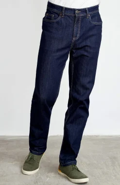 Regular Fit- Lige jeans med stræk Blå