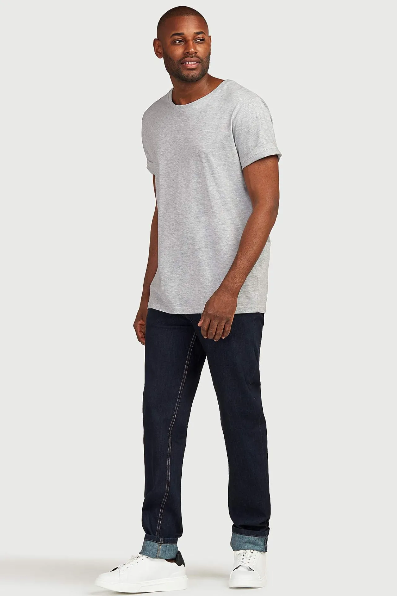 Regular Fit- Lige jeans med stræk Blå