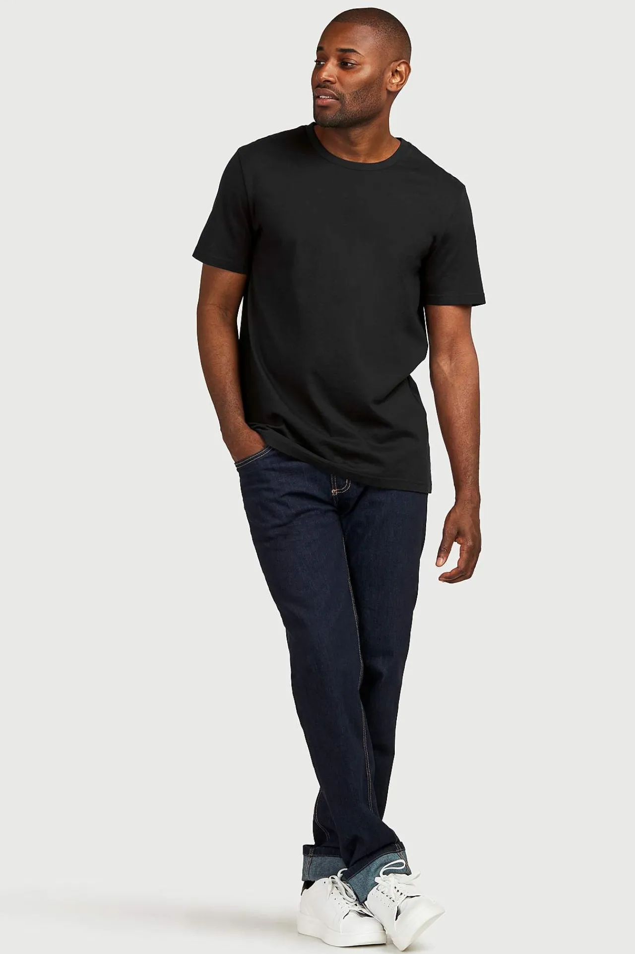 Regular Fit- Lige jeans med stræk Blå
