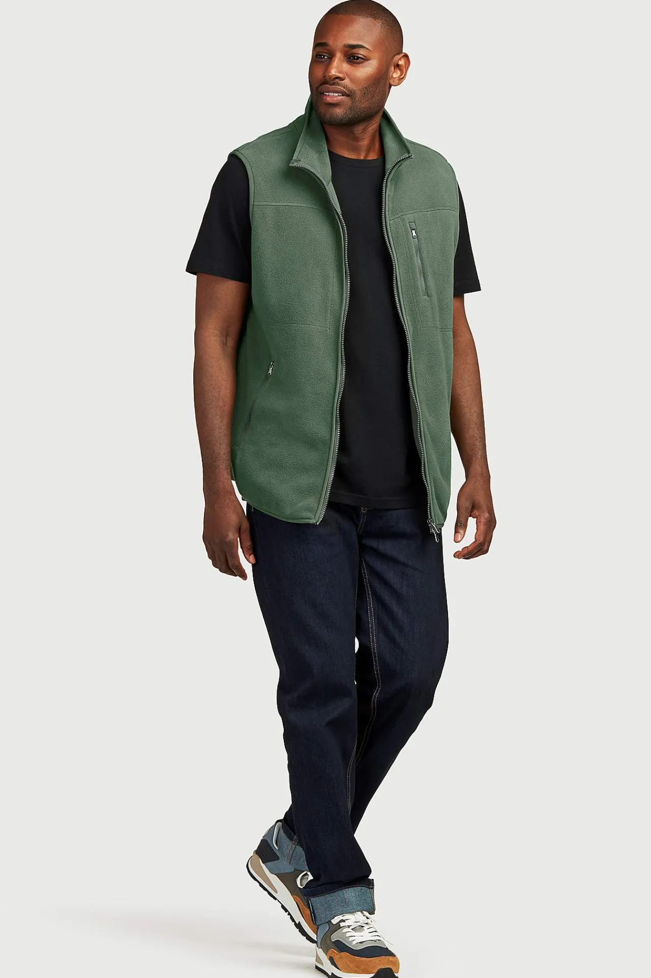Regular Fit- Lige jeans med stræk Blå