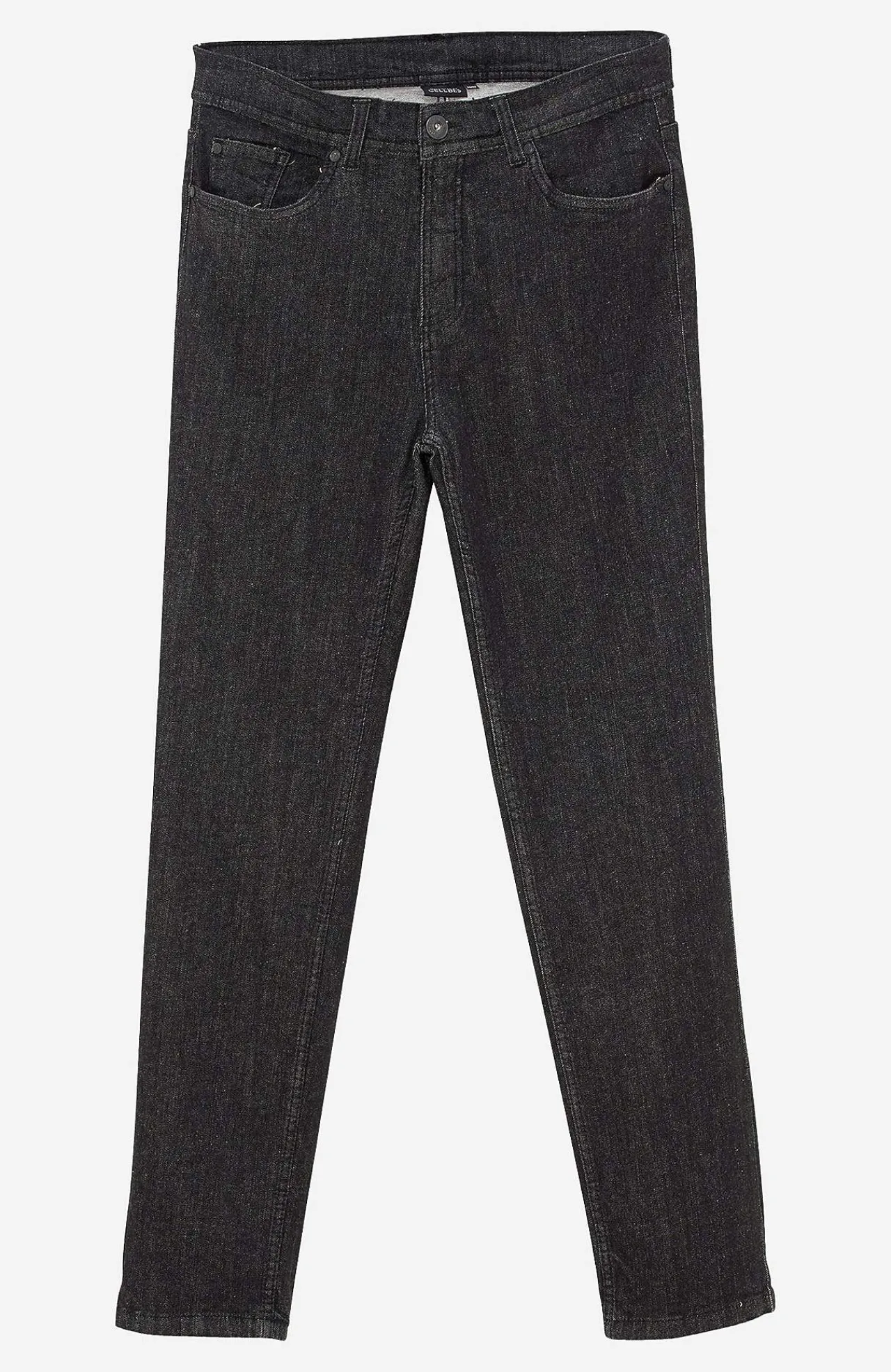 Regular Fit-Cellbes of Sweden Lige jeans med stræk Sort