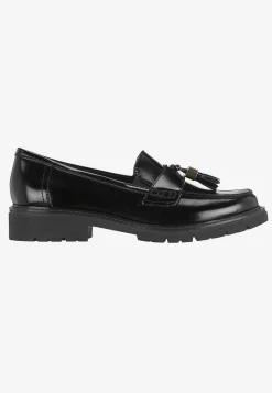 Loafers|Bred Læst- Loafer med kvaster Sort