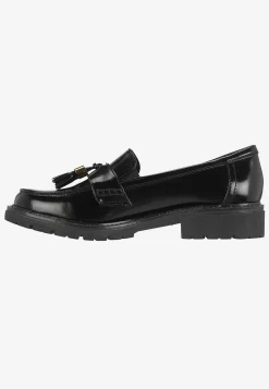 Loafers|Bred Læst- Loafer med kvaster Sort