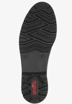 Loafers-Rieker Loafer med metallukning Sort