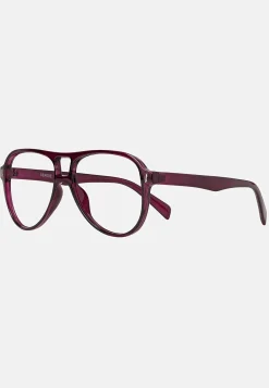 Læsebriller-Thorberg Læsebrille med etui transparent bordeaux