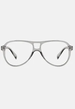 Læsebriller-Thorberg Læsebrille med etui transparent Grå