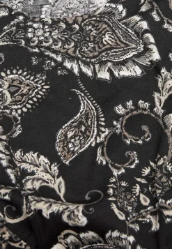 Korte Kjoler- Mønstret jerseykjole med lommer Sort / Paisley