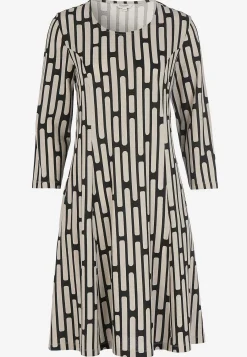 Korte Kjoler-Cellbes of Sweden Mønstret jerseykjole med lommer Beige / Mønstret