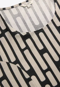 Korte Kjoler-Cellbes of Sweden Mønstret jerseykjole med lommer Beige / Mønstret