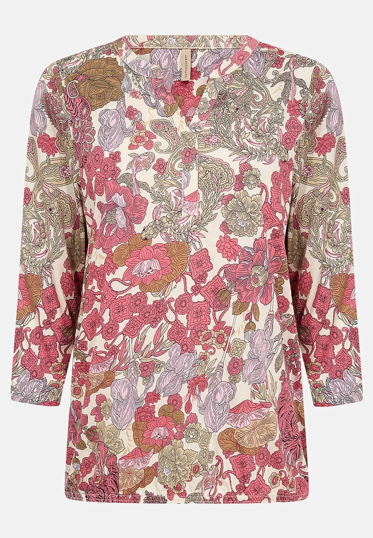 Toppe-Soyaconcept Mønstret jerseytop Rosa / Mønstret