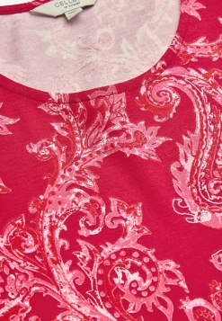 Mønstrede|Toppe-Cellbes of Sweden Mønstret jerseytop Cerise / Paisley