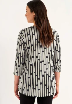 Mønstrede|3/4 Ærmet-Cellbes of Sweden Mønstret jerseytunika Beige / Mønstret