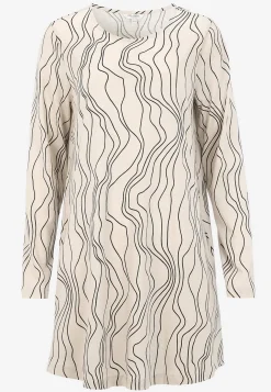 Mønstrede-Cellbes of Sweden Mønstret jerseytunika med lommer Beige / Sort / Mønstret