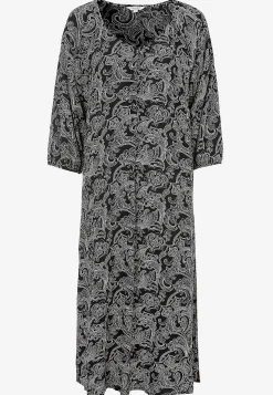 Midikjoler-Cellbes of Sweden Mønstret kjole med knapper Sort / Paisley