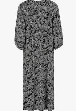 Midikjoler-Cellbes of Sweden Mønstret kjole med knapper Sort / Paisley