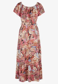 Festkjoler|Festkjoler- Mønstret off-shoulder-kjole | Cellbes