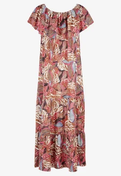 Festkjoler|Festkjoler- Mønstret off-shoulder-kjole | Cellbes