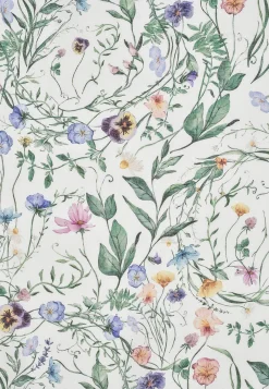 Gardinkapper-Fondaco Multibåndskappe med et blomstermønster Offwhite / Blomstret