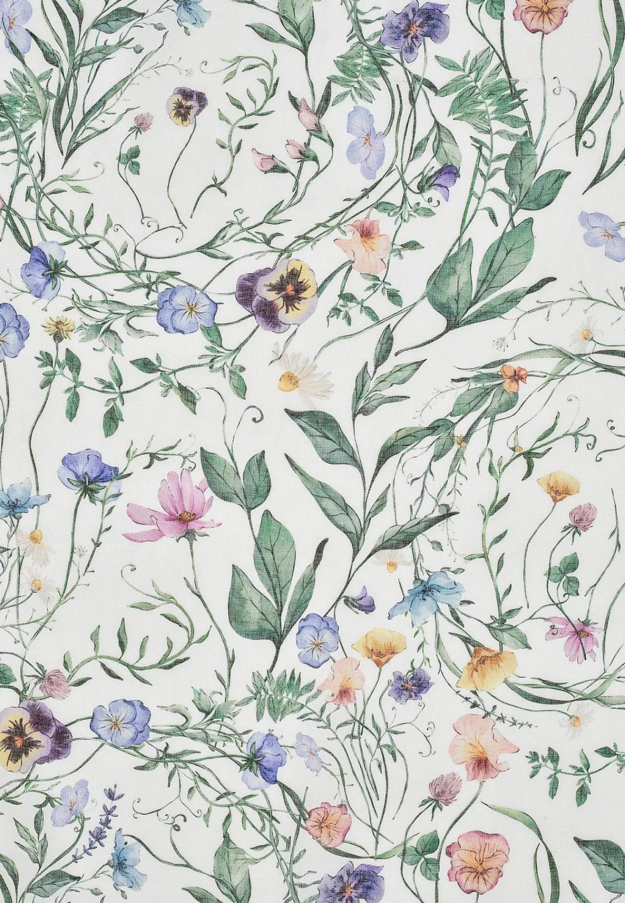 Gardinkapper-Fondaco Multibåndskappe med et blomstermønster Offwhite / Blomstret