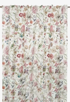 Gardinlængder|Multibåndslængder-Fondaco Multibåndslængde med et blomstermønster 2-pack Offwhite / Blomstret