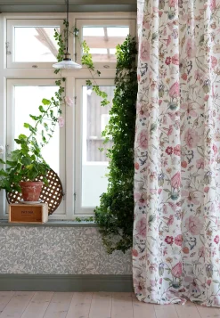 Gardinlængder|Multibåndslængder-Fondaco Multibåndslængde med et blomstermønster 2-pack Offwhite / Blomstret