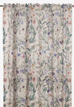 Gardinlængder|Multibåndslængder-Fondaco Multibåndslængder med et blomstermønster 2-pack Sand/Blomstret