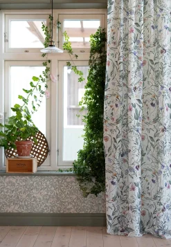 Gardinlængder|Multibåndslængder-Fondaco Multibåndslængder med et blomstermønster 2-pack Offwhite / Blomstret