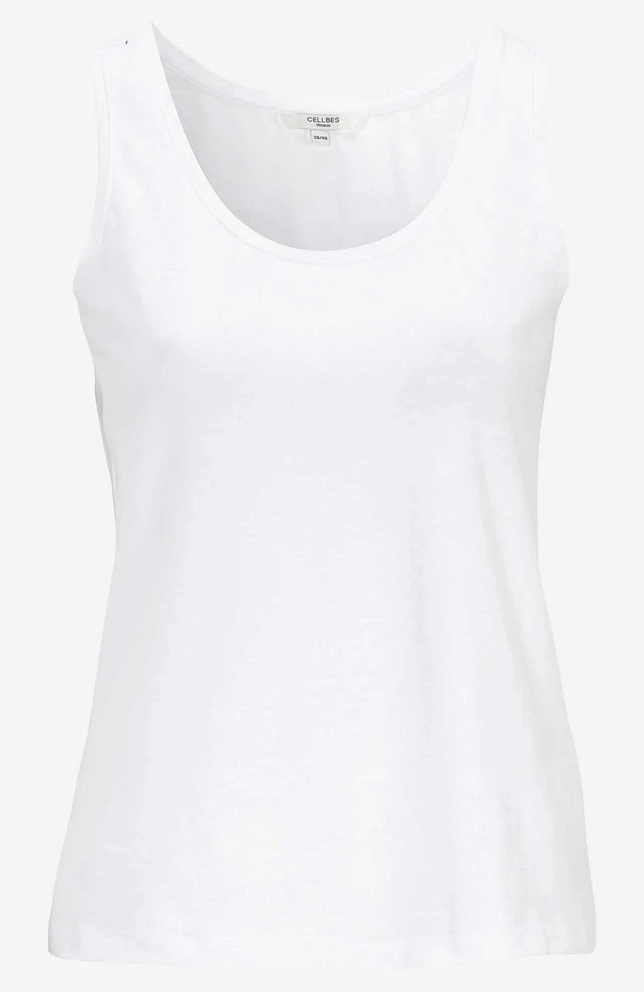Tanktoppe|Toppe Og Tanktoppe-Cellbes of Sweden Negligé i blød, økologisk bomuld 2-pack Hvid + Sort