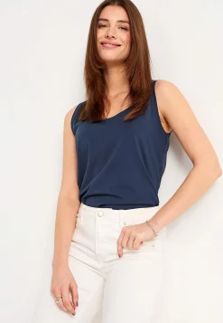 Tanktoppe|Toppe Og Tanktoppe-Cellbes of Sweden Negligé i blød, økologisk bomuld 2-pack Mørkegrøn + Marine