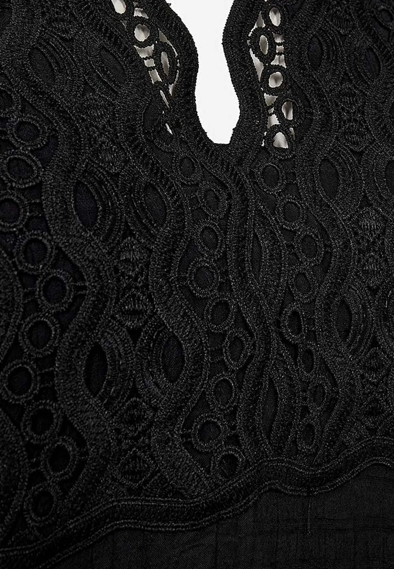 Bluser-Freequent Næsten gennemsigtig bluse med broderi | Cellbes