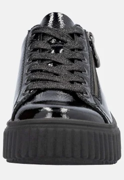 Sneakers|Lædersko-Rieker Patent sneaker i læder | Cellbes