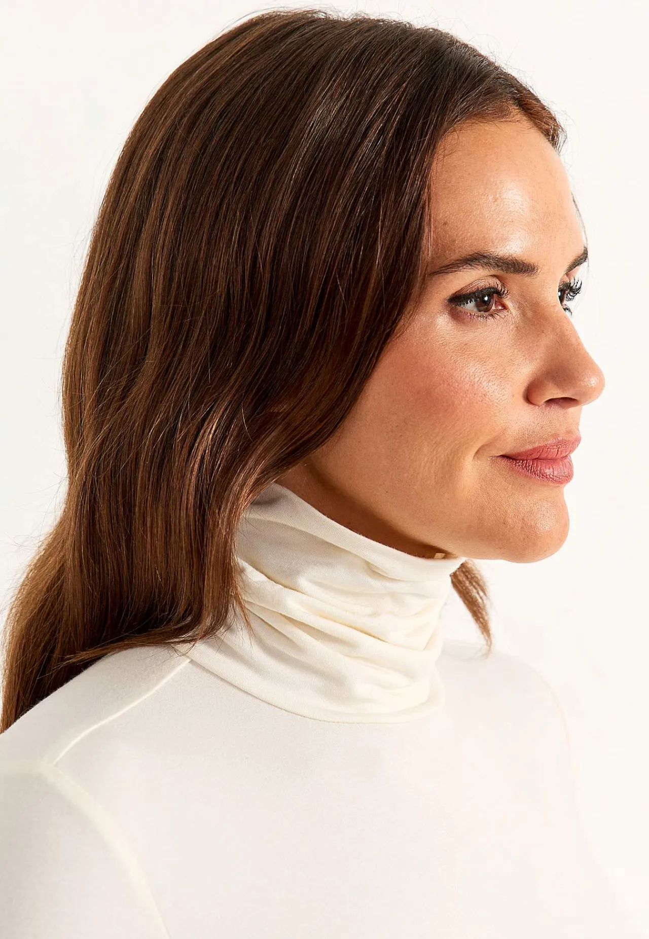 Premium|Premium- Polotrøje Premium i modal Offwhite