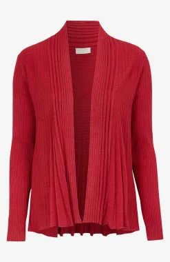 Cardiganer|Cardiganer-Freequent Ribbet, åben cardigan | Cellbes