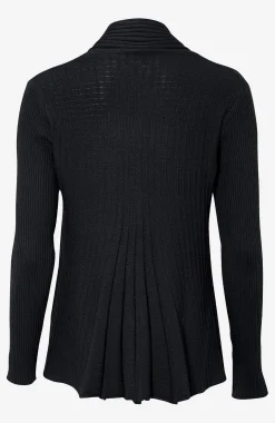 Cardiganer|Cardiganer-Freequent Ribbet, åben cardigan | Cellbes