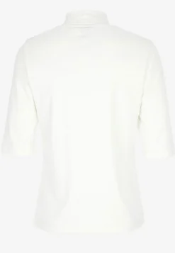 Poloskjorter|Toppe- Ribbet top med turtleneck Hvid