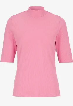 Poloskjorter|Toppe-Cellbes of Sweden Ribbet top med turtleneck Rosa