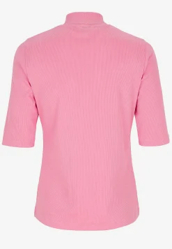 Poloskjorter|Toppe-Cellbes of Sweden Ribbet top med turtleneck Rosa