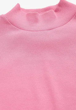 Poloskjorter|Toppe-Cellbes of Sweden Ribbet top med turtleneck Rosa