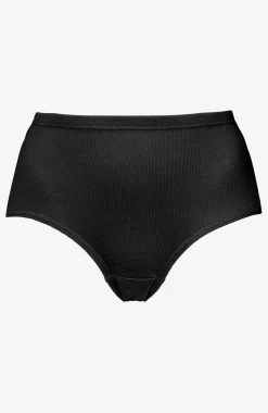 Undertøj|Flerpak Undertøj-Cellbes of Sweden Ribbet trusse i bomuld 6-pack Sort
