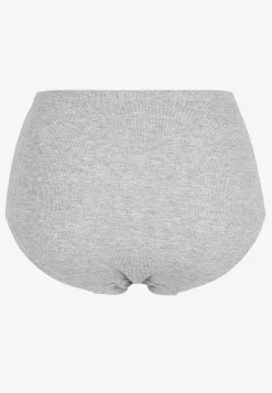 Undertøj|Flerpak Undertøj-Cellbes of Sweden Ribbet trusse i bomuld 6-pack Sort + Hvid + Gråmeleret