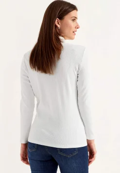 Poloskjorter|Toppe-Cellbes of Sweden Ribbet turtleneck trøje i økologisk bomuld | Cellbes