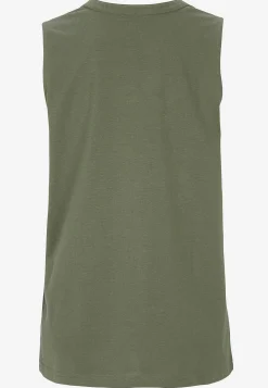 Tanktoppe-Cellbes of Sweden Ærmeløs top i økologisk bomuld 2-pack Kakigrøn + Sort / Ensfarvet