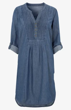 Denimkjoler|Denimkjoler-Cellbes of Sweden Rummelig cowboykjole Mørkeblå / Denim