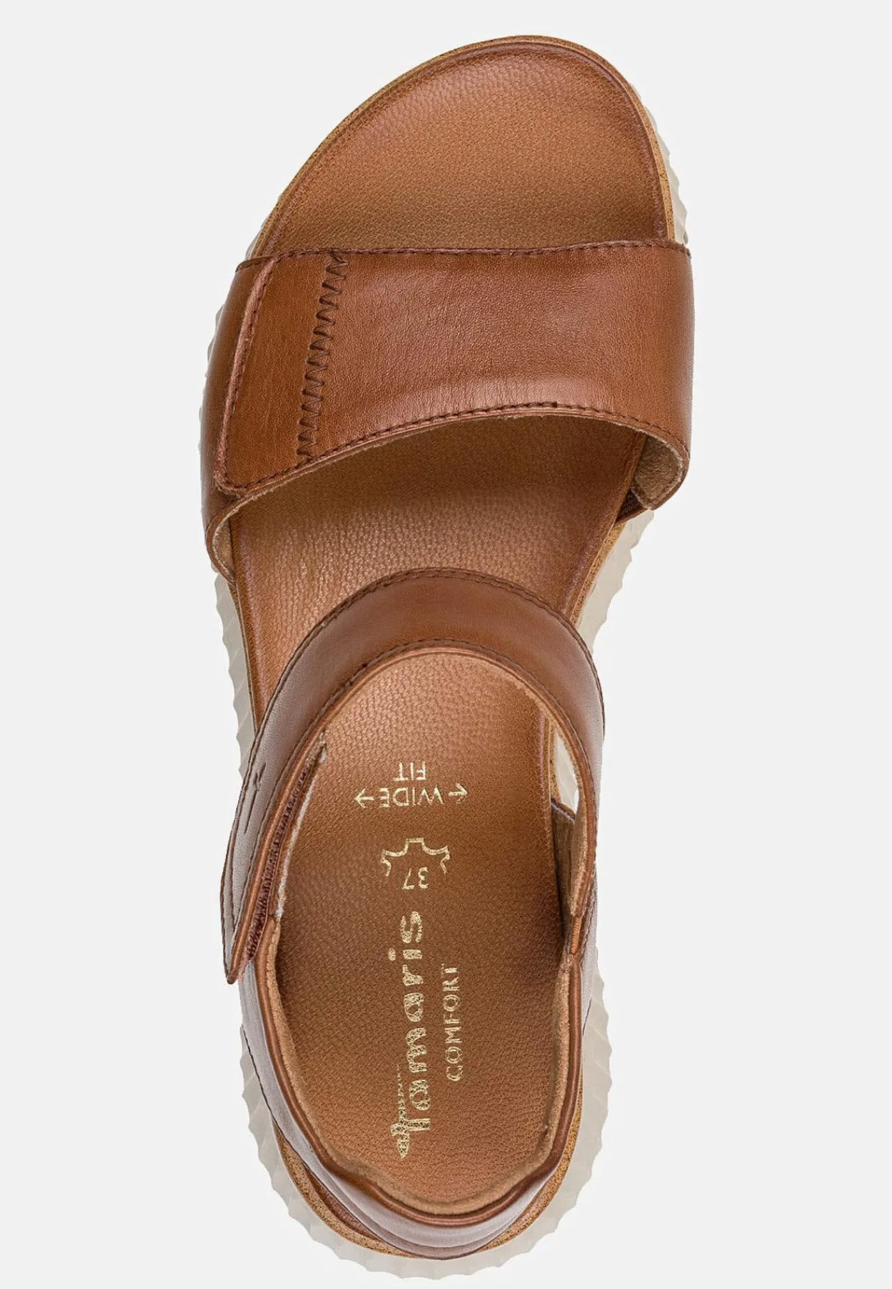 Lædersko|Sandaler-Tamaris Sandal med velcrolukning | Cellbes